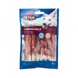 Trixie Tiras Masticables Snack para Perros con Pato 10 unidades