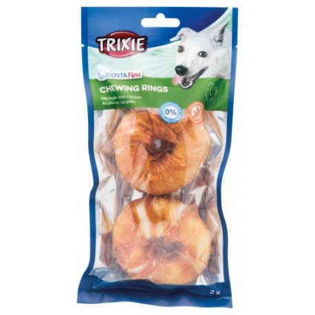 Trixie 2 Anillos Masticables para Perros con Pollo