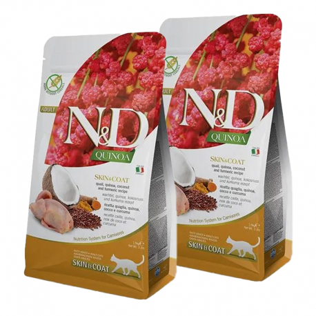 FARMINA UND Katzenfutter Mit Quinoa & Codorniz – 5 Kg, Natürliche Rezeptur Für Sensible Haut