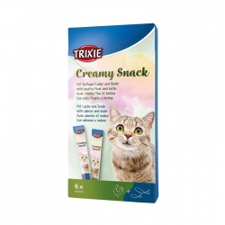 Trixie Creamy Snack para Gatos 2 sabores 6 x 15 gr