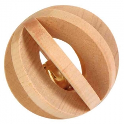 Trixie Bola de Madera con Cascabel para Pequeños Mamíferos