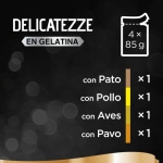 Sheba Delicatezze Multipack Comida Húmeda en Gelatina para Gatos Selección Aves