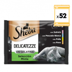 Sheba Delicatezze Multipack Comida Húmeda en Gelatina para Gatos Selección Mixta