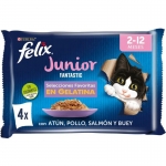 Felix Fantastic Junior Comida húmeda para Gatitos en Gelatina