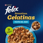 Felix Sensations Comida húmeda para Gatos en Gelatina Selección de Pescado