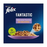 Felix Fantastic Caja Multipack Comida húmeda para Gatos en Gelatina Selecciones Favoritas
