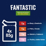 Felix Fantastic Comida húmeda para Gatos en Gelatina Selección de Verduras
