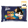 Felix Duo Comida húmeda para Gatos en Gelatina con Selección de Carnes