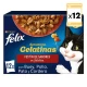 Felix Sensations Caja Multipack Comida húmeda para Gatos en Gelatina Selección de Carnes