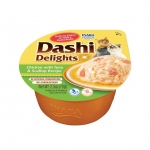 Churu Dashi Delights Comida Húmeda en Caldo con Pollo Atún y Vieira