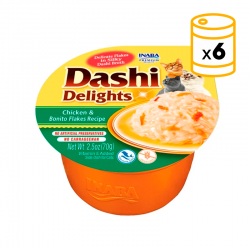 Churu Dashi Delights Comida Húmeda en Caldo con Pollo y Bonito