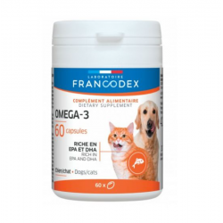 Francodex Comprimidos Omega-3 para la Salud Articular de Perros y Gatos