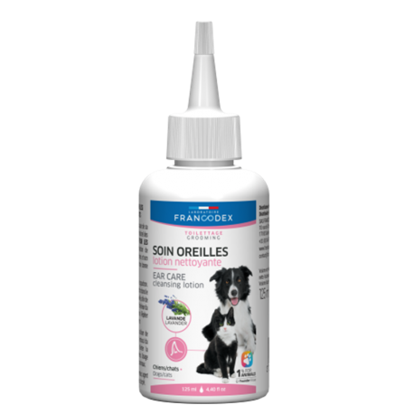 Francodex Loción Limpiadora de Orejas para Perros y Gatos