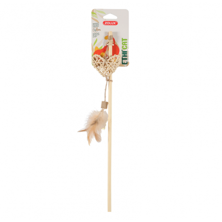 Zolux ECO Mimbre Caña Corazón Ethnicat Juguete para Gatos