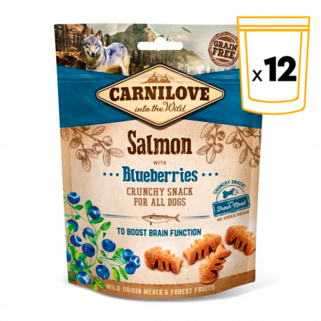 Carnilove Dog Snack Crunchy sabor Salmon Arandanos
