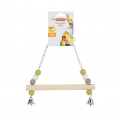 Zolux Columpio de Madera y Cadena de Metal para Pájaros