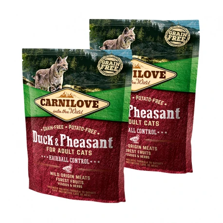 Carnilove-Adult Duck & Pheasant Hairball Control (1)