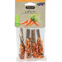 Zolux Eden Palitos de Madera con Zanahoria para Roedores