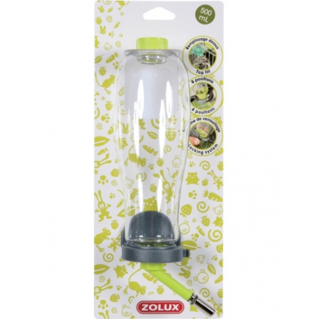 Zolux Botella para Pequeños Mamíferos en Color Verde