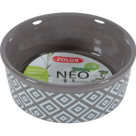 Zolux Comedero NEO para Pequeños Mamíferos Cerámica Gris