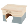 Zolux Caseta de Madera para Roedores Medianos Color Gris