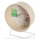 Zolux Rueda de Metal con Pata para Pequeños Mamífertos Color Beige