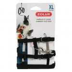 Zolux Arnés y Correa para Pequeños Mamíferos Color Negro
