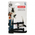 Zolux Arnés y Correa para Pequeños Mamíferos Color Negro