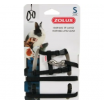 Zolux Arnés y Correa para Pequeños Mamíferos Color Negro