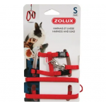 Zolux Arnés y Correa para Pequeños Mamíferos Color Rojo