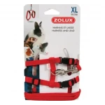Zolux Arnés y Correa para Pequeños Mamíferos Color Rojo