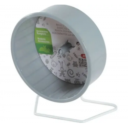 Zolux Rueda de Metal con Pata para Pequeños Mamífertos Color Gris