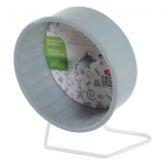 Zolux Rueda de Metal con Pata para Pequeños Mamífertos Color Gris