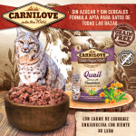 Carnilove Cat Adulto Pouch Sterilised sabor Codorniz