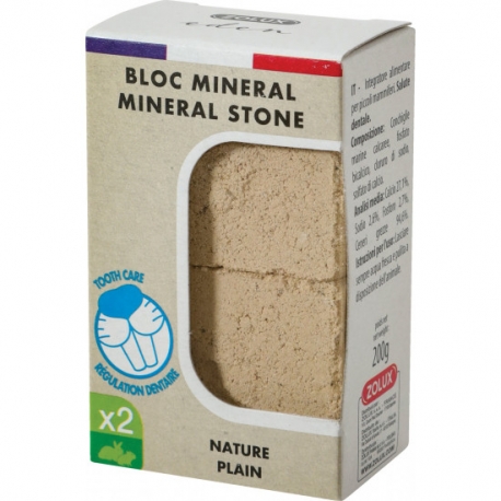 Zolux 2 Bloques de Piedra Mineral Natural para Roedores