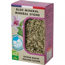 Zolux 2 Bloques de Piedra Mineral con Malva para Roedores