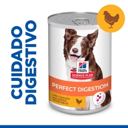 Hills Science Plan Perfect Digestion Comida Húmeda para Perros Estofado Pollo y Vegetales