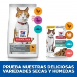 Hills Science Plan Sterilized Adult +6 alimento para gatos sabor trucha (pouch)