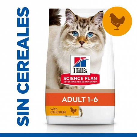 Hills Science Plan No Grain Pienso Para Gatos Adultos con Pollo
