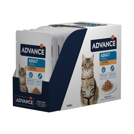 Comida Húmeda de Pollo para Gatos Adultos Advance