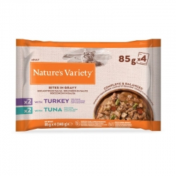 Comida Húmeda en Salsa para Gatos con Sabor a Pavo y Atún Nature´s Variety
