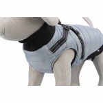 Abrigo Gris con Arnés para Perros Trixie