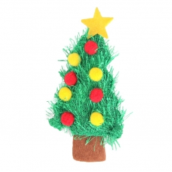 Pawise Árbol de Navidad Juguete para Gatos con Hierba Gatera