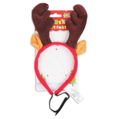 Pawise Diadema con Cuernos de Reno para Perros