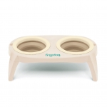 Freedog Comedero Bebedero para Perros y Gatos Color Beige