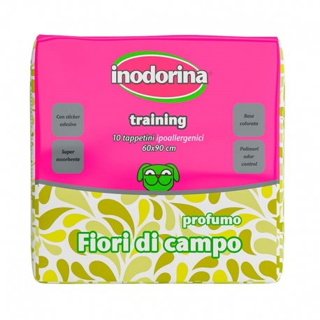 Inodorina Empapadores 60 x 90cm para Perros y Cachorros Flores Silvestres