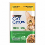 Purina Cat Chow Sterilized Comida Húmeda en Gelatina para Gatos con Pollo