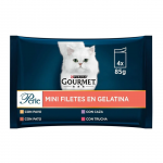 Gourmet Perle Mini Filetes en Gelatina Comida Húmeda para Gatos