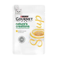 Gourmet Nature´s Creations Soup Comida Humeda en Caldo para Gatos con Pollo