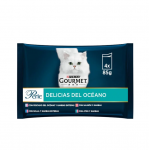 Gourmet Perle Delicias del Océano Comida Húmeda para Gatos con Pollo y Buey